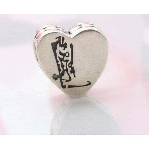 Hot Sale Genuine 100% 925 Sterling Silver High Heels With Heart-shaped Beads Fit Original Bracelet Necklace Diy Jewelry