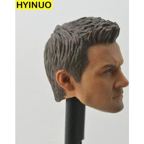 1/6 Scale Young Man Clinton Francis Barton Hawkeye Jeremy Renner Head Sculpt Headplay for HT 12" Action Figure Body