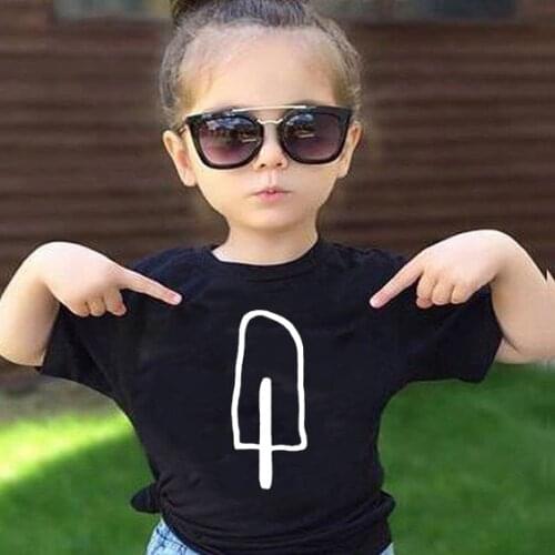 Ice Cream Printed T Shirt Fashion Short Sleeve Summer Kids T Shirts for Boys Girls Casual Tees Children Kids Tops Clothes