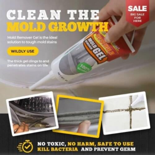 Mold Remover Gel Mildew Cleaning Gel Home Tile Bathtub Deep Down Wall Mold Cleaner Caulk Household Cleaning Chemicals
