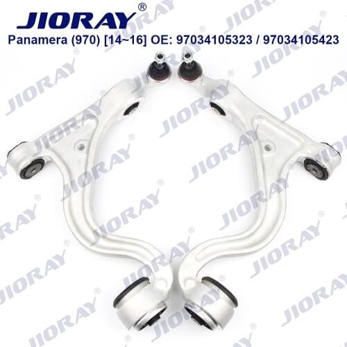 JIORAY Pair Front Lower Suspension Control Arm Triangle For Porsche Panamera 970 3.0 S E-Hybrid 4.8 Turbo 2014-2016