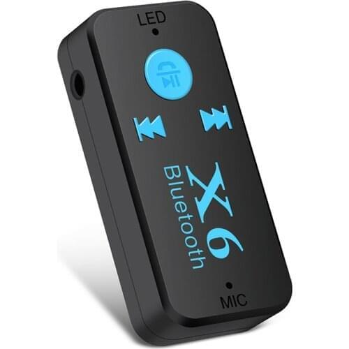 Kebidu Cool Bluetooth 4.1 Receiver USB Adapter Wireless A2DP Stereo Audio Player Aux 3.5MM with TF Card Reader Function