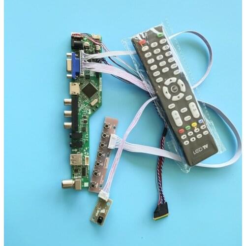 Kit for B156HTN03.3/2 Screen Audio HDMI 40pin VGA TV Panel 1920x1080 AV Display Remote LVDS Controller Doard LED LCD USB Monitor
