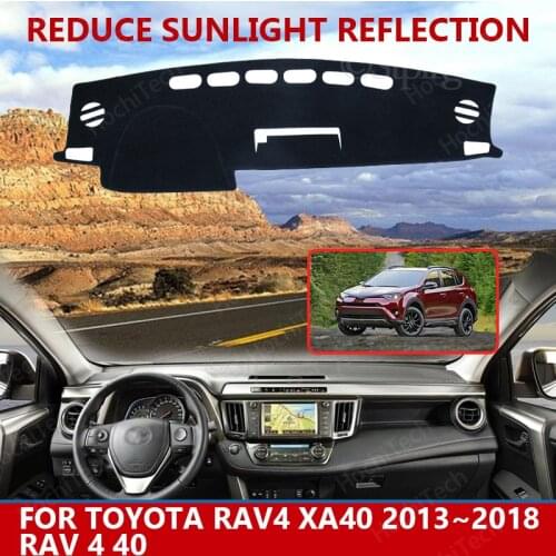 For Toyota Rav4 XA40 2013~2018 RAV 4 40 Dashmats Car-styling Accessories Dashboard Cover Pad Carpet sunshade