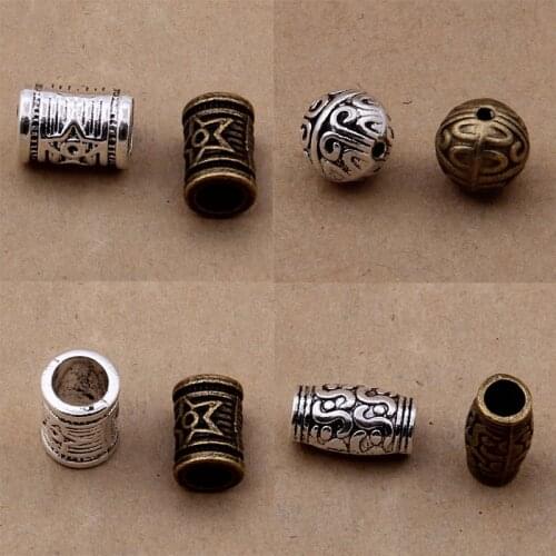 1 Pack Wholesale Antique Bronze Color Metal Beads Bracelets Spacer Charm Beads DIY Zakka Beading Jewelry Making Findings Gift