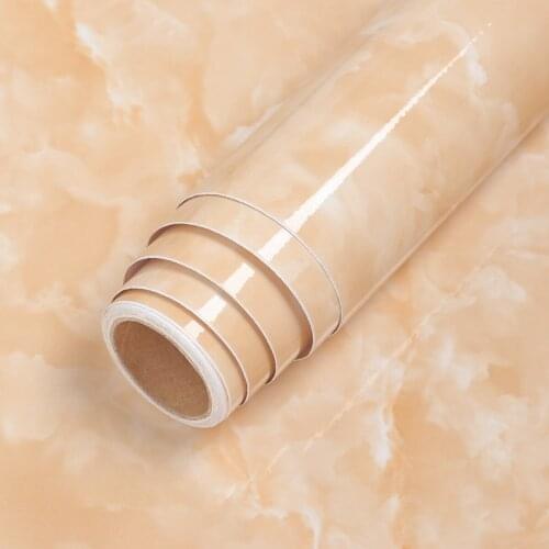 Home Decoration Stickers Self-adhesive Wallpaper Thicken Waterproof Cabinets Marble Pattern Kitchen Oil-proof PVC Wallpaper