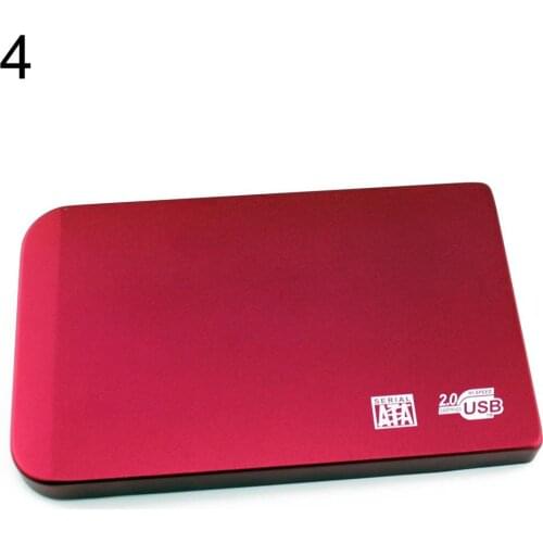 New 2.5Inch HDD Case Ultra-Slim USB 2.0 Hard Drive External Enclosure Case for 2.5 Inch SATA HDD SSD 2TB