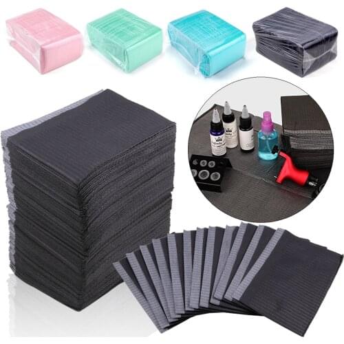5/20/125Pcs Tattoo Clean Pad Disposable Waterproof Patient Dental Bibs Sheets TableCloth Nail Art Table Covers 2Ply Soft Napkins