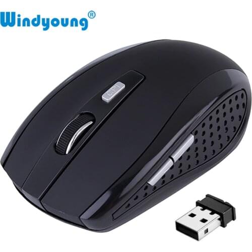 For PC Laptop Wireless Mouse Optical Gaming Mouse Portable 2.4GHz Mouse with USB Nano Dongle Office Gamer Computer Desktop Mice