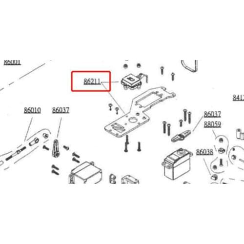 Original OFNA/HOBAO RACING 86211 Carbon Fiber Second Floor For HYPER 1/8 ST PRO TUGGY
