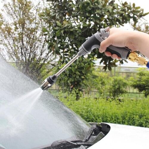 High Pressure Car Wash Water Spray Gun Nozzle Water Jet Metal Power Washing Garden Washer Cleaning Tool Dropshipping 2021