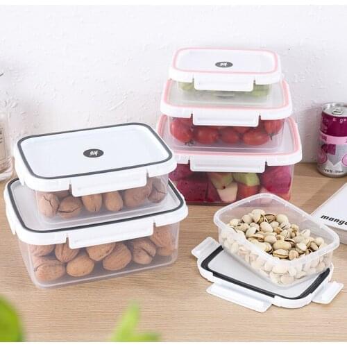 High Quality Microwave Refrigerator Food Storage Sealing Box Bento Lunch Box Rectangular Storage Box