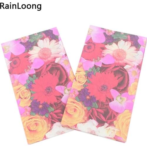 [RainLoong] Floral Decoupage Paper Napkin Event & Party Supplies Tissue Servilleta 40cm*33cm15pcs/pack/lot