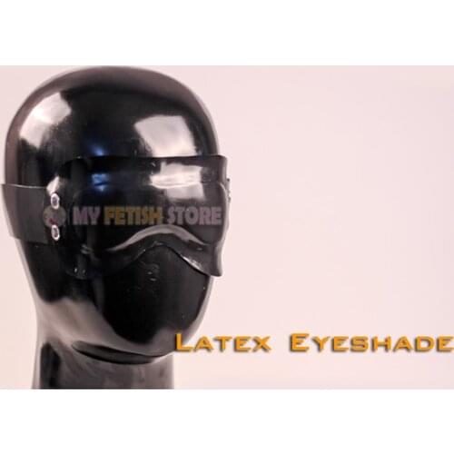 RD1081)Luxury Custom Top quality 100% Natural Latex Rubber Eyeshade Fetish Wear