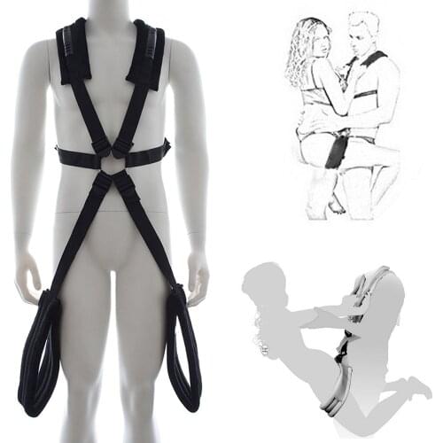 Sex Swing Plush Bdsm Bondage Restraints Open Leg Spreader Couple Flirting Handcuffs Swing Fetish Sex Toys For Woman Sex Products