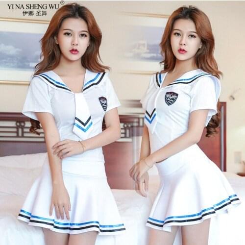 Sex uniform sexy skirt suit sex lingerie cosplay Japan and Korea student sailor erotic role play schoolgirl uniform sexy skirts