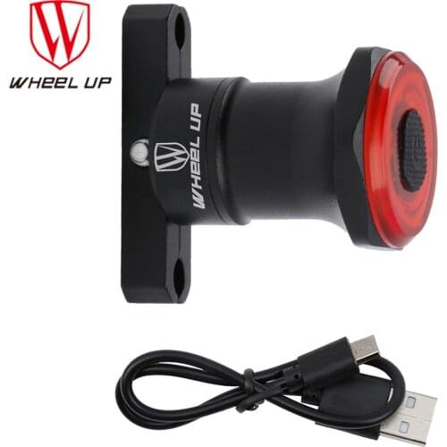 Wheel Up-Bicycle Brake Taillight Accessories Taillight Intelligent Induction Road Mountain Bike Night Cycling Usb Charging