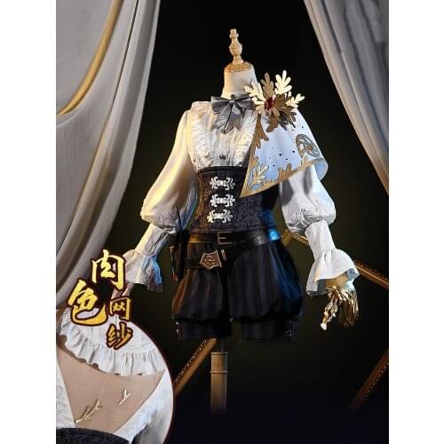 Anime Identity V Edgar Valden Golden Ratio Gold Daily Suit Gorgeous Dress Cosplay Costume Women Halloween Free Shipping 2020