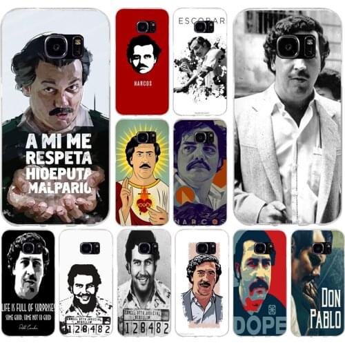134H Pablo Escobar Soft TPU Silicone Cover Case for samsung Galaxy s6 s6 s7 edge s8 s9 plus case