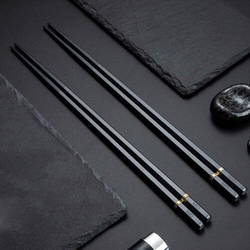 5/10 Pair Japanese Chopsticks Sushi Sticks Tableware Chinese Food Stick Catering Utensils Non-slip Household Kitchen Utensils
