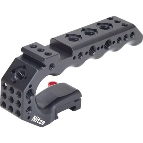 NITZE STINGER Quick Release Top HANDLE WITH QR NATO CLAMP AND NATO RAIL - PA28-A Universal For TILTA NITZE BMPCC 4K Cage