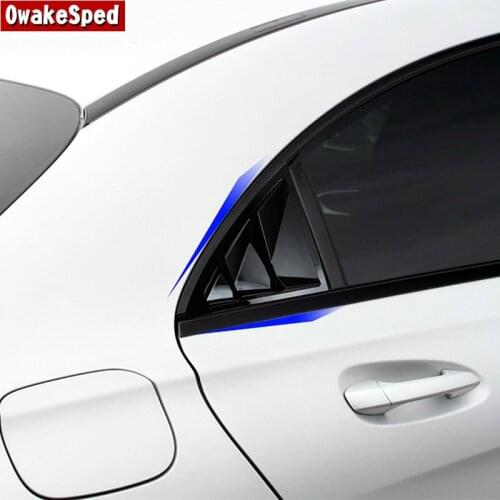 Car Styling Rear Window Panel Decoration Cover Trim Black For Mercedes Benz CLA C117 2013-2019 Automotive Exterior Accessories