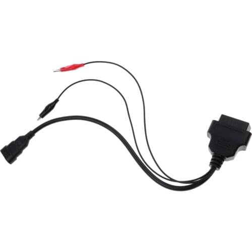 Aluminum Alloy 3 Pin OBD2 To 16 Pin Adapter Diagnostic Cable For Fiat Alfa Romeo Lancia
