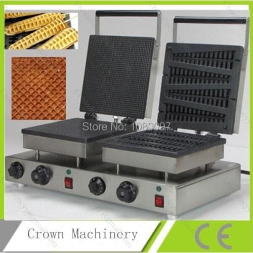 2 heads Electric waffle ice cream cone maker machine & Lolly stick waffle maker machine