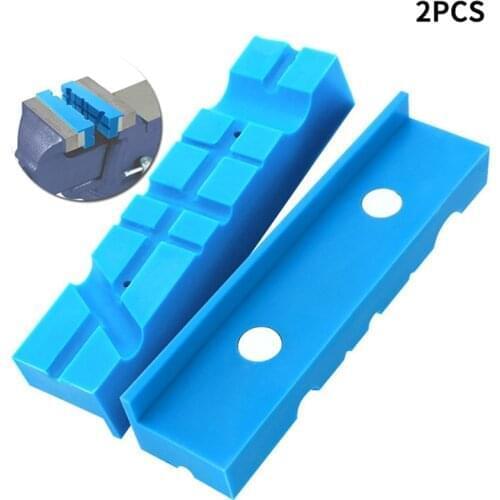 2pcs Magnetic Vise Protective Jaws Face Pads Soft Rubber Protector Accessories Operation Simple and Use Conveninently