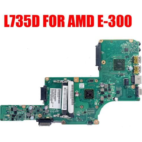 SHELI For Toshiba L730D L735D laptop Motherboard with EME300 CPU AMD E-300 6050A2471301 V000245130 notebook pc mainboard Not GP