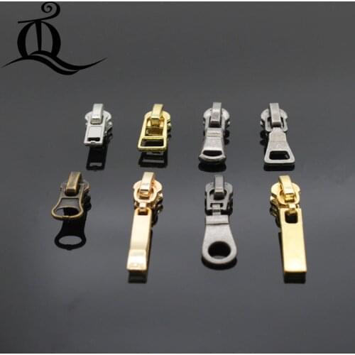 5pcs 3# mix pearl zipper repair kits zipper pull Metal zipper slider,zipper head,Garment,bag and suitcase accessories,clothes x3