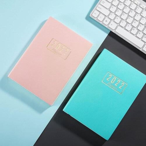 2021 New A5 2022 Planner English Version Agenda Notebook School Schedules Office Stationery Goals Habit Supplies Dropshippi V6S7
