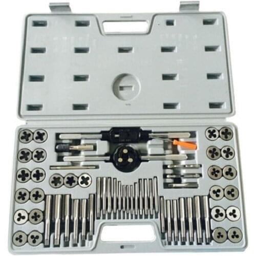 NEW 60pcs Combination Tap and die set M3~M12 Hand screw taps Hand Threading Public British system