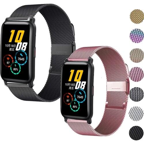 20MM Milanese Strap For Huawei Honor ES Smart Watch Band Metal Wristband For Amazfit Neo Correa Belt For Haylou LS02 Accessories
