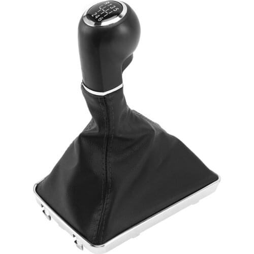 6 Speed Gear Shift Knob Stick Gaiter Boot Cover Fit for Vauxhall Opel Astra Corsa D Zafira B with Reverse Gear Handle