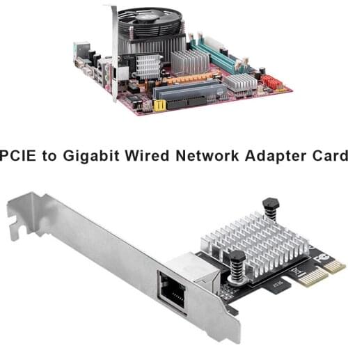 1000Mbps Gigabit PCI-E Network Card Ethernet PCI Express 10/100/1000M 2.5Gbps RJ-45 LAN Adapter Converter Network Controller