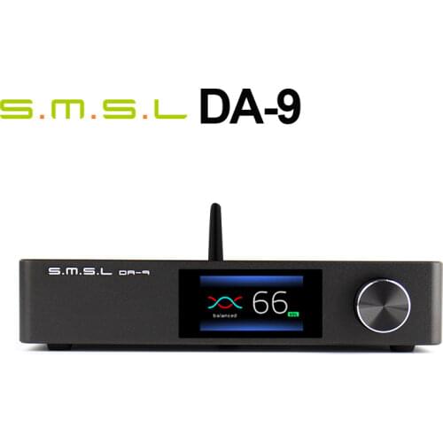 SMSL DA-9 Hi-Res High Performance Digital Power Amplifier Bluetooth5.0 8 EQ Modes support RCA/XLR/BT input Subwoofer pre out
