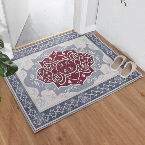 Entrance Door Ground Rugs Rectangle Printed Non-slip Water-absorption Wear-resisting Modern Household Fashion Thick Carpet