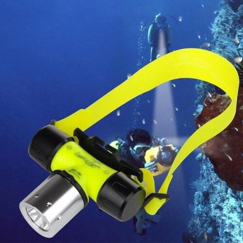 Waterproof xmL-T6 Diving Swimming Headlamp Underwater Headlight Fishing Lamp Use 18650 Battery LED Flashlight