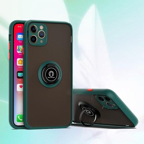 Camera Protection Case For iphone 11 12 Pro Max X XR XS Max 6 7 8 PLus Magnetic Ring Bracket Holder Luxury Shockproof Full Cover