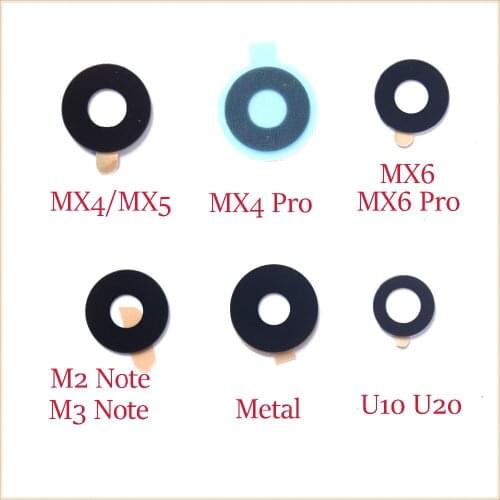 10x Glass material back rear camera lens with sticker for Meizu MX4 MX5 MX6 pro4 pro5 Pro6 Meilan metal U10 U20 M2 note M3 note