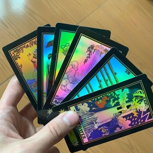 78 Cards Tarot Deck Set Tarot Cards Board Game Future Telling English Version Card Board Game Accessories for Adults Home Party