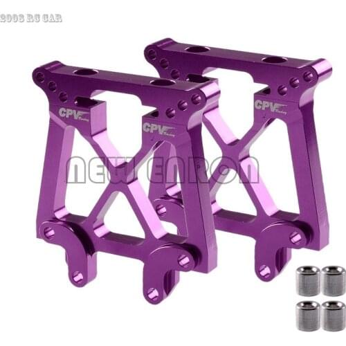 #85060 2Pcs 1:8 Aluminum Front&Rear Shock Tower Damper Plate Purple FOR HPI SAVAGE 21 25 SS 3.5 4.6 ATV Kawasaki KFX700