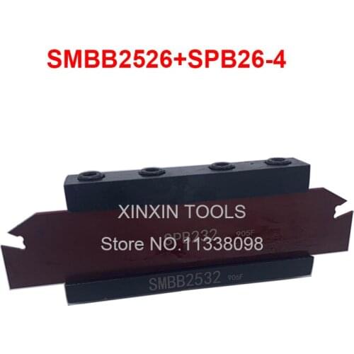 Free delivery of SPB26-4 NC cutter bar and SMBB2526 CNC turret set Lathe Machine cutting Tool Stand Holder For SP400,ZQMX4N11