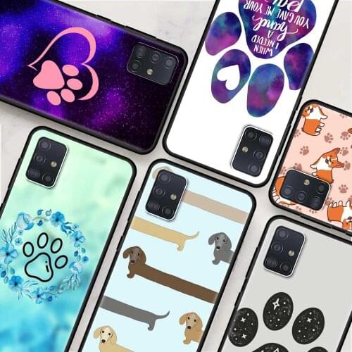 Dogs Best Friends Paw Case For Samsung Galaxy A51 A21S A71 A31 A52 A41 A11 A72 A32 A42 5G A01 A91 A12 A02 Cell Phone Soft Cover