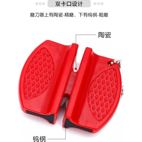Two-stage tungsten steel portable butterfly sharpener Safe to use hot 4pcsProfessional sharpener ceramic diamond blade sharpener