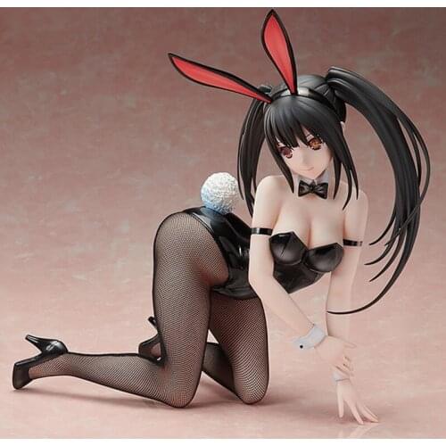 29cm Large Size Bandai Anime DATE A LIVE 1/4 Action Figures Tokisaki Kurumi Bunny Girl PVC Model Toy Collection Ornaments