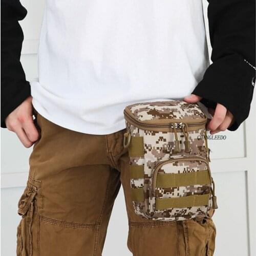 Camouflage Oxford waist bag outdoor travel equipment single shoulder bag multi-functional tactical crossbody Bags c256