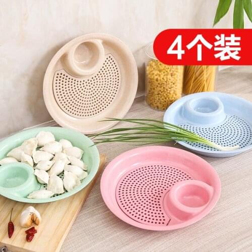 Creative home dumpling plate plastic irregular restaurant shrimp plate with vinegar dish hotel French fries snack mother plate