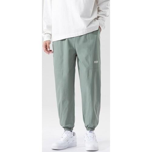 Fashion Pants Men Sweatpants Autumn Casual Harem Pants Male Sports Trousers Korean Soft Jogger Bodybuilding Pencil Pants M-3XL